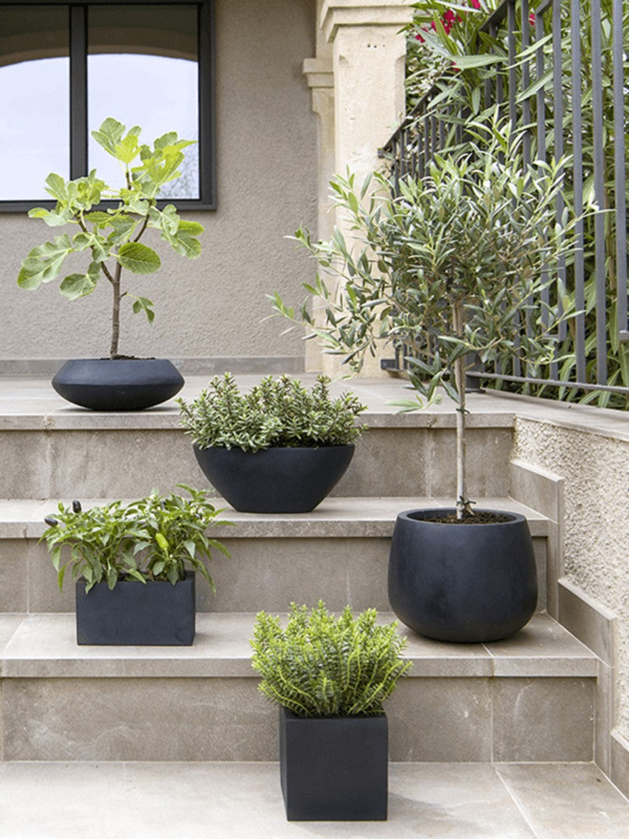 Fiberstone 14cm Architectural Cube Planter