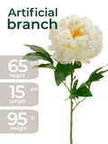 Luxe Eternal Peony – 65cm Handcrafted Silk Floral Branch