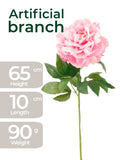 Romantic Blush Peony – 65cm High-Definition Silk Floral Stem