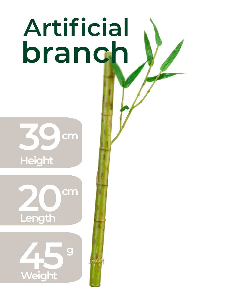 Zen Botanical Bamboo Stem – 39cm Realistic Greenery Twig