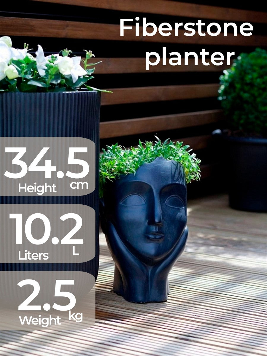 Fiberstone 34.5cm Architectural Tapered Planter