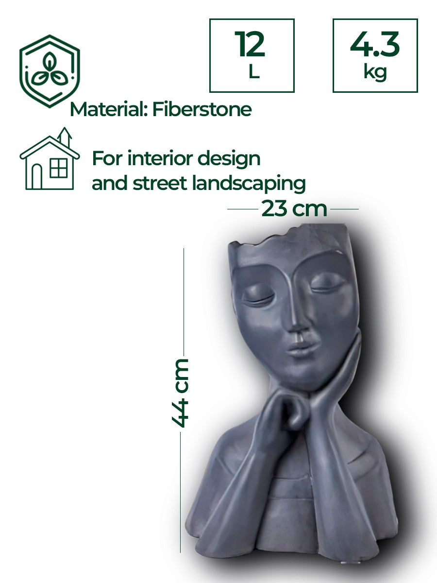 Fiberstone 44cm Architectural Tapered Planter