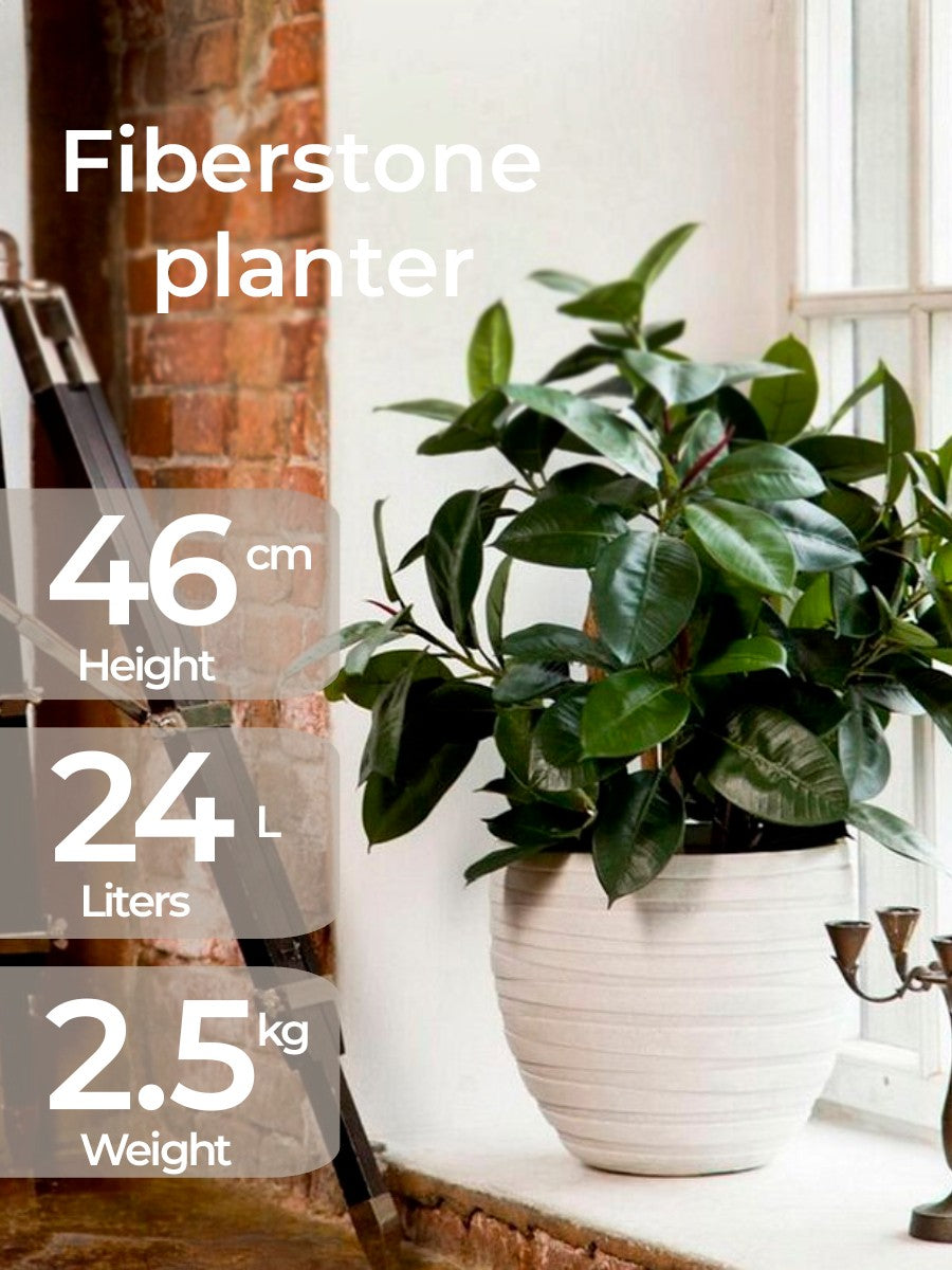 Fiberstone 46cm Architectural Square Column Planter