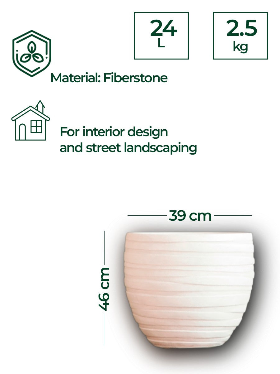 Fiberstone 46cm Architectural Square Column Planter