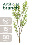 Vibrant Lime Berry Botanical Spray – 62cm Hyper-Realistic Accent Branch