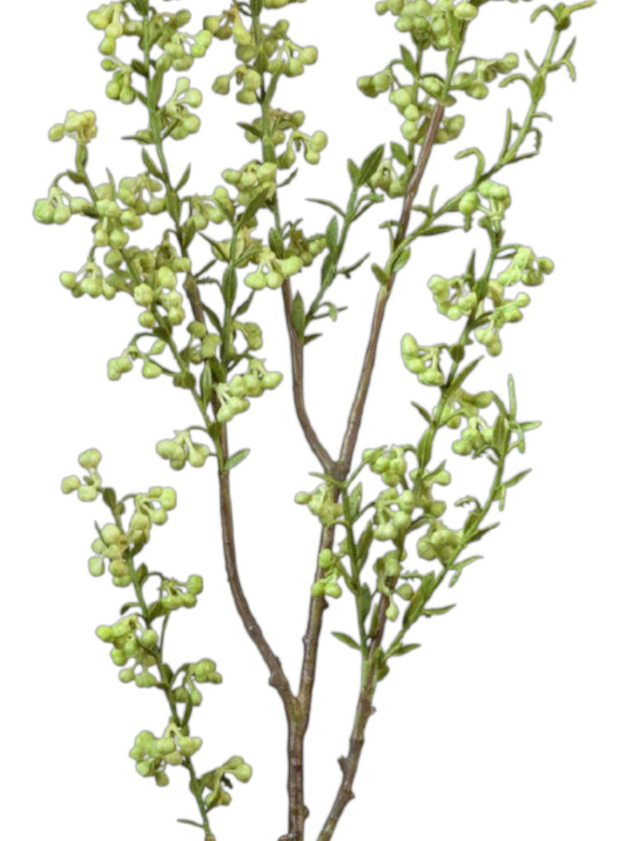Vibrant Lime Berry Botanical Spray – 62cm Hyper-Realistic Accent Branch