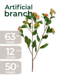 Callicarpa "Beautyberry" Botanical Spray – 63cm Green-Burgundy Realistic Stem
