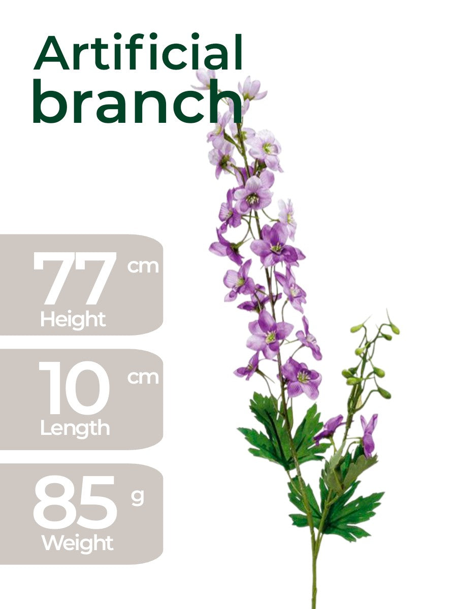 Royal Purple Delphinium – 77cm Architectural Floral Stem