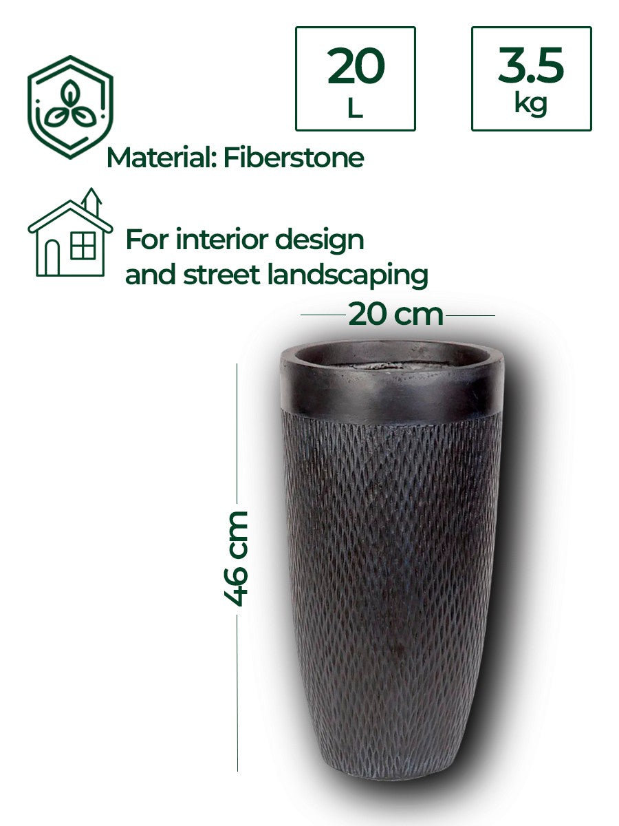 Fiberstone 46cm Architectural Tapered Planter